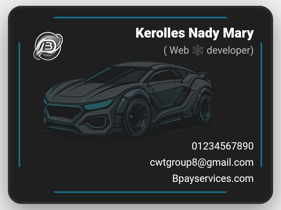 عمل بزنس كارد